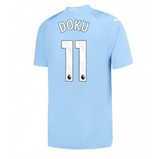 Manchester City Jeremy Doku #11 Hemmatröja 2023-24 Korta ärmar